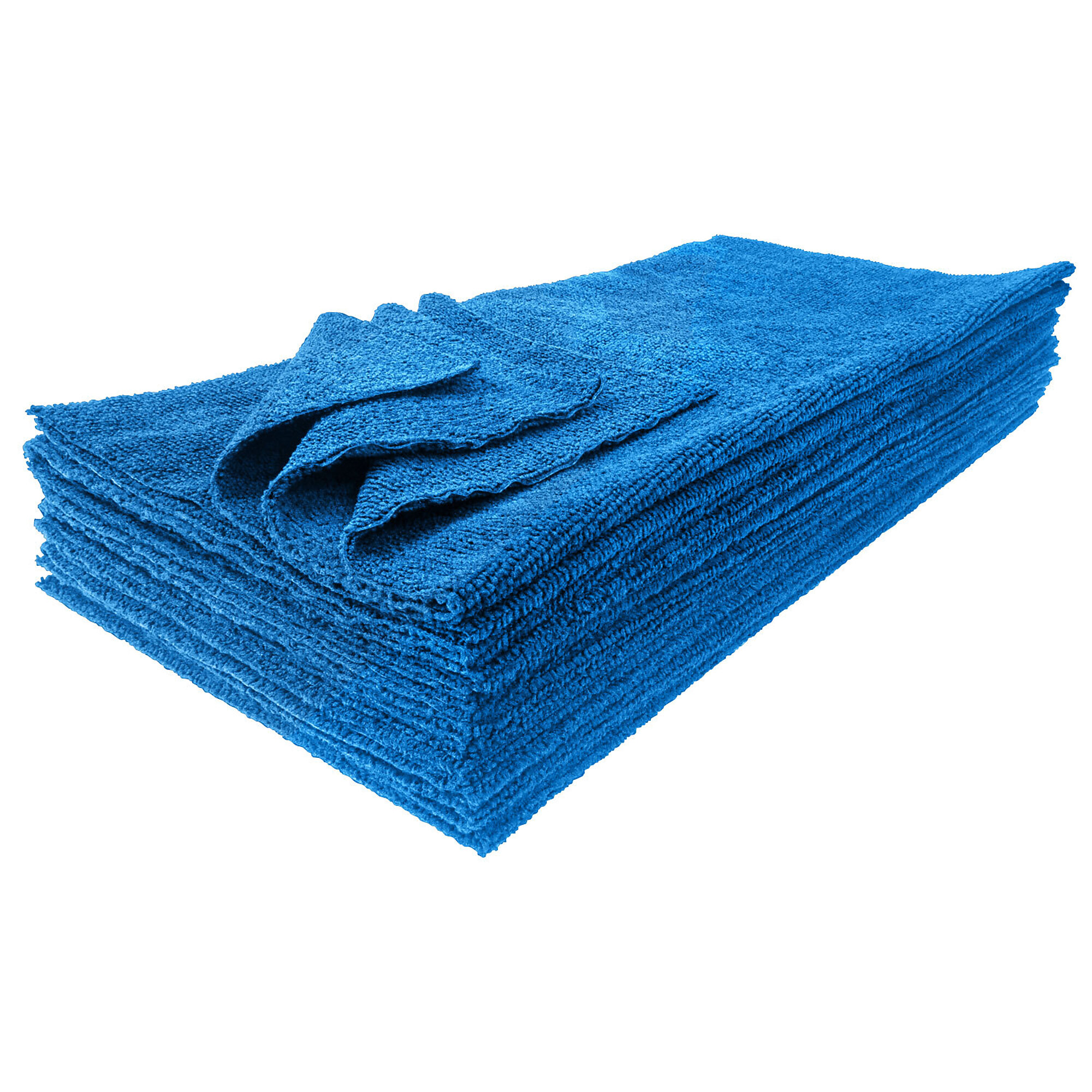 Detailer's Preference 12-Pack Edgeless Microfiber Towels — 16in. x 16in., Blue, Model# MT-UT16-SBLU12